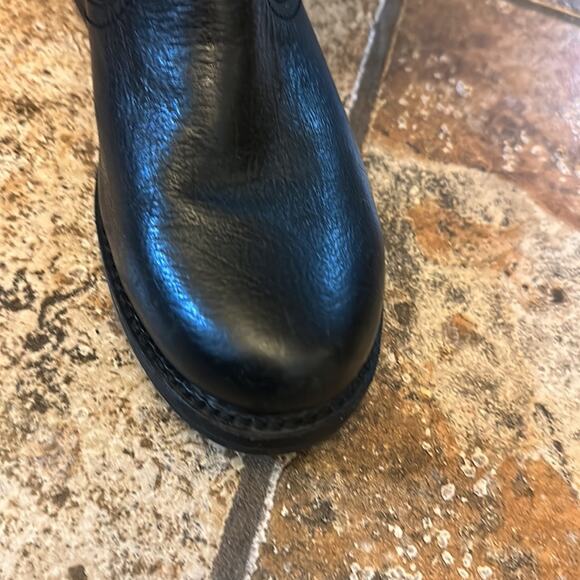 NWT Frye 77605 Veronica Slouch Harness Riding Motorcycle Leather Boots Size 6 - Picture 9 of 9